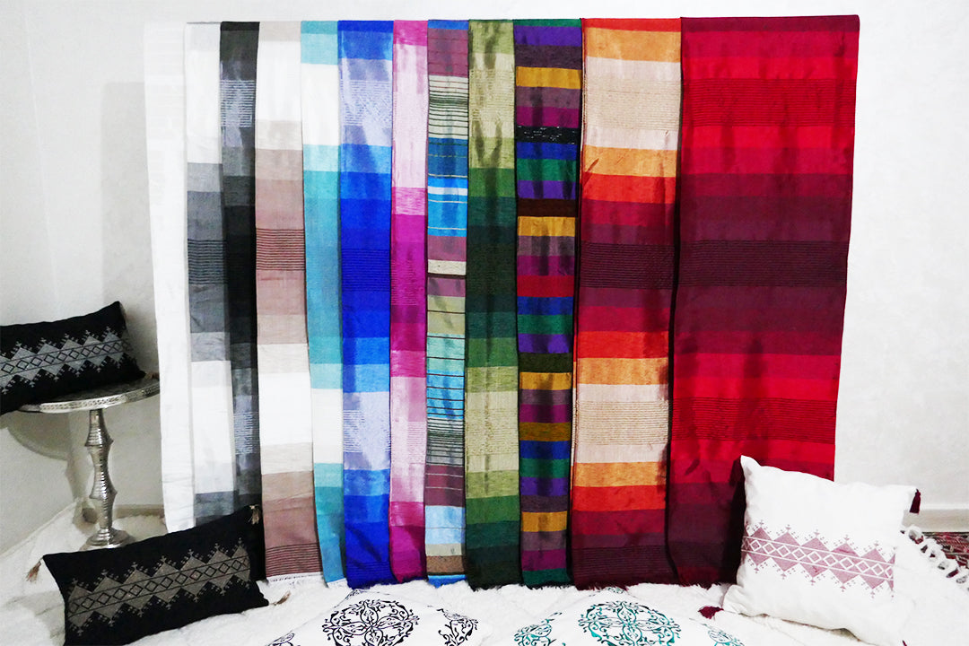 Moroccan Cactus Silk  Blankets / Throws For sale in retails & Wholesale - Authentic Moroccan