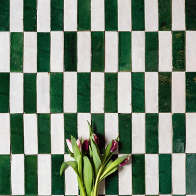 Bejmat Rectangular Tiles, Green