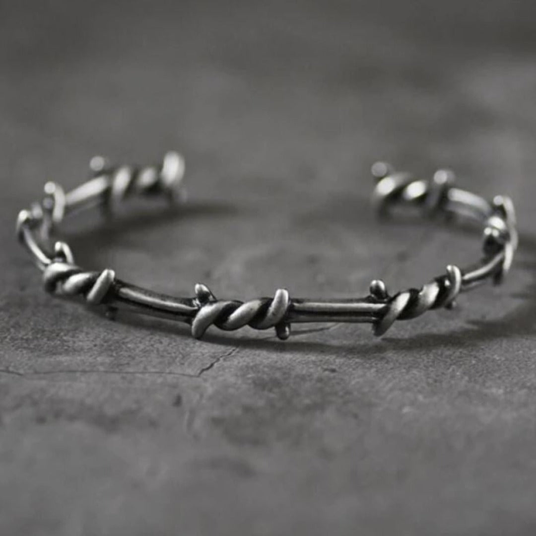 Silver-Cuff-For-Men-Bangle-for-Him-Chunky-viking-twisted-Boho-bracelet-Authentic-Moroccan