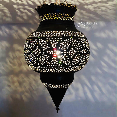 Moroccan Brass Traditional Vintage Design Ceiling Lamp Shades Fixture handmade Pendant - Authentic Moroccan