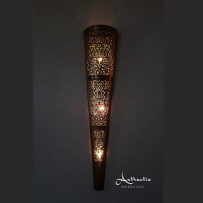 Moroccan Wall Sconce Lamp Modern Brass Wall Light - Authentic Moroccan