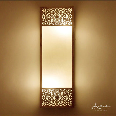 Moroccan Wall Sconce Moorish Lamp Brass Wall Light glass design - Authentic Moroccan