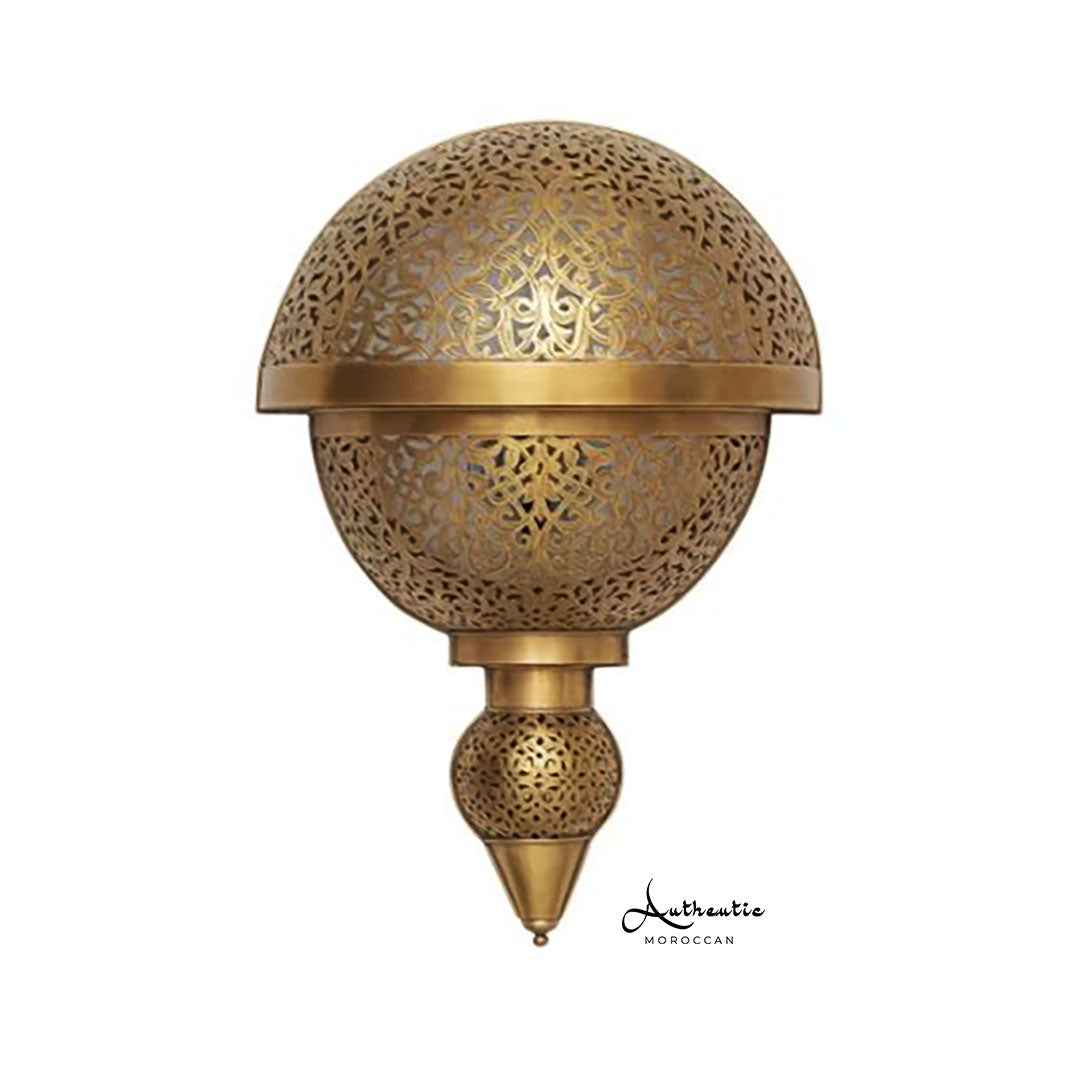 Moroccan Wall Sconce for outdoor - Authentic Moroccan - Wall Lights - Moorish Brass Design wall Lamp - Authentic Moroccan