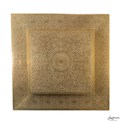 Square Moroccan Wall Light Handmade filigree Design flush mount for wall and ceiling - Authentic Moroccan