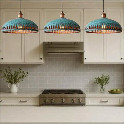 Oxidized_Brass_Copper_Dome_Light_Fixture_-_Ref.2754