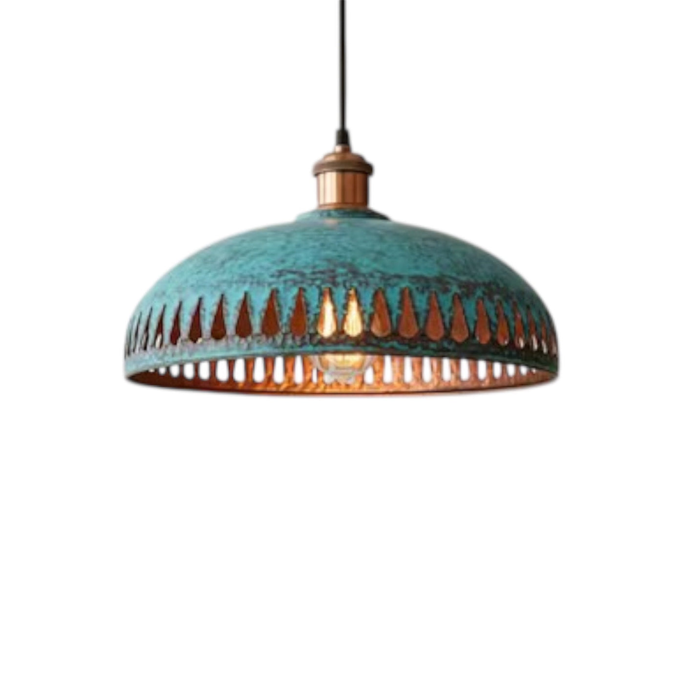Oxidized_Brass_Copper_Dome_Light_Fixture_-_Ref.2754