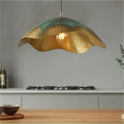 Oxidized Brass Leaf Light Fixture - Ref. 2757