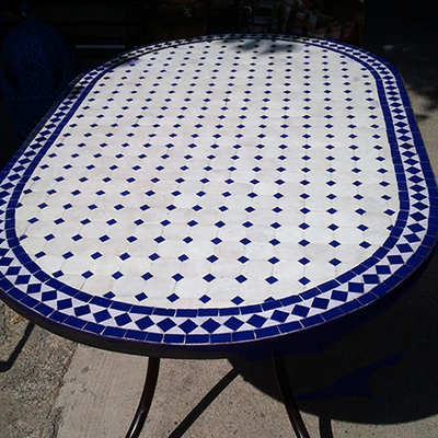 Mosaic Oval Table - 2002