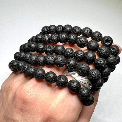 Lava beads Bracelet, Unisex