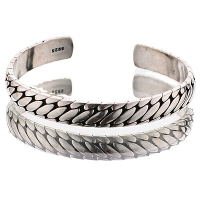 Silver-Cuff-For-Men-Bangle-for-Him-Chunky-viking-Boho-bracelet-Authentic-Moroccan