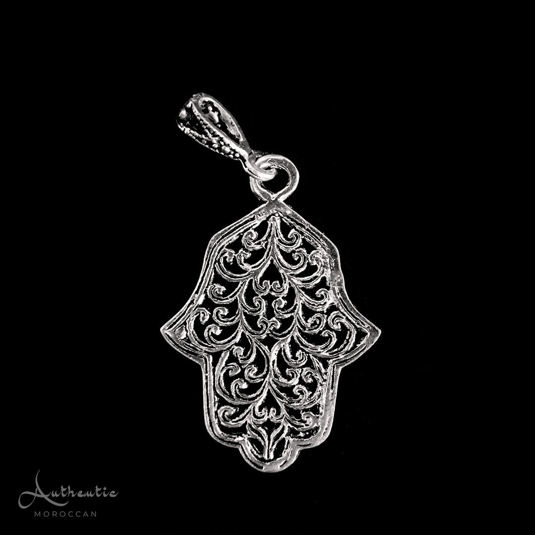 Moroccan Sterling silver pendant, Hamsa