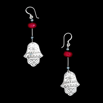 Moroccan Sterling silver earrings, EG002219