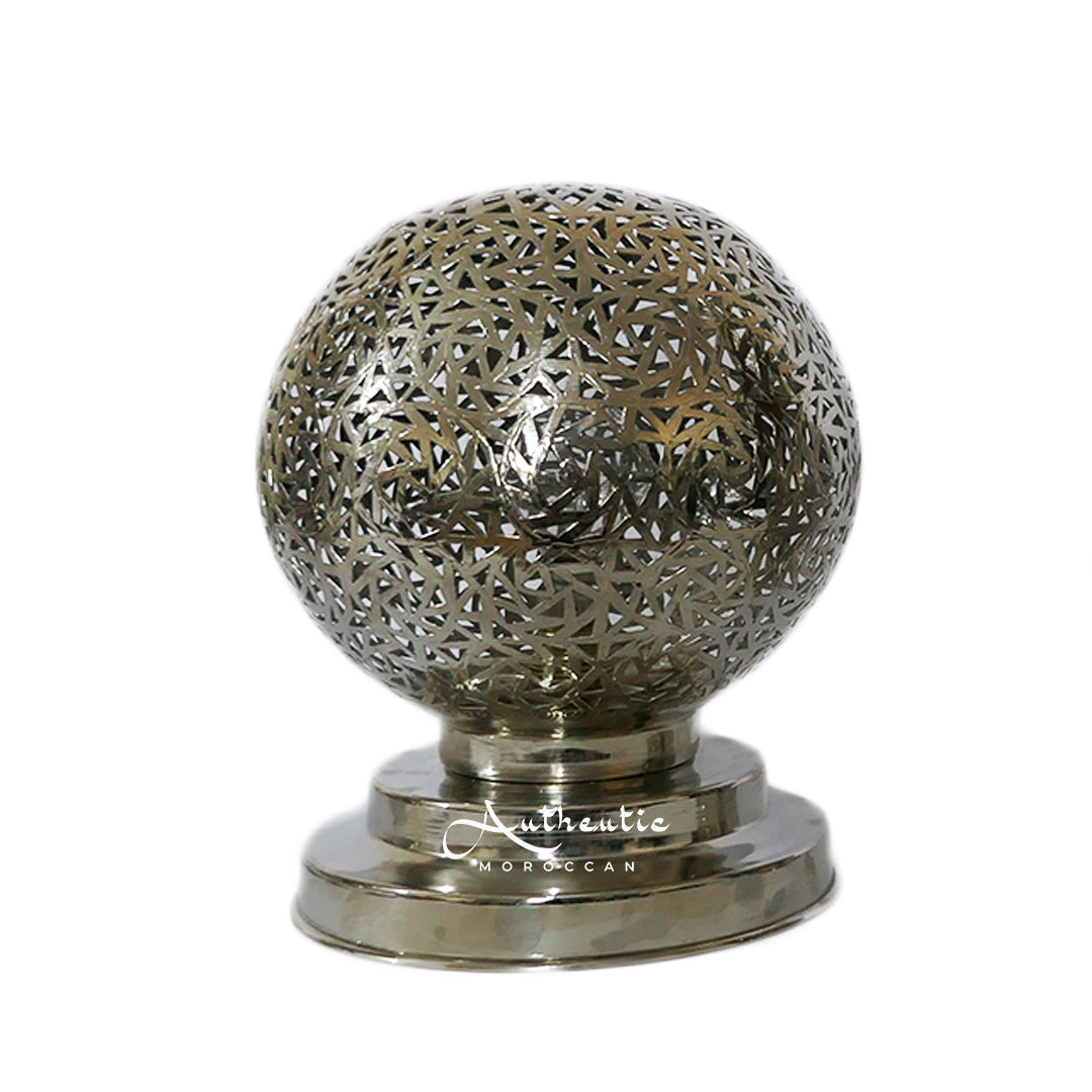 Moroccan Table Lamp, The Silver Ball