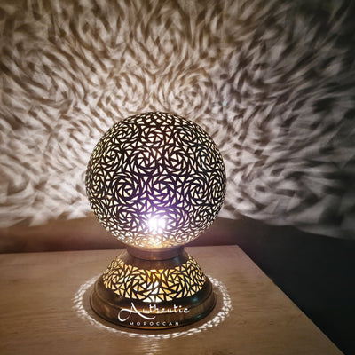 Moroccan Table Lamp, The Golden Ball