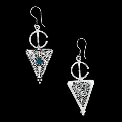 Moroccan Sterling silver earrings, EG002211