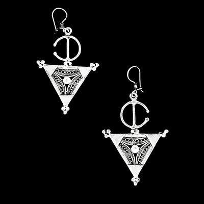 Moroccan Sterling silver earrings, EG002217