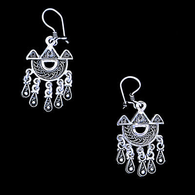 Moroccan Sterling silver earrings, EG002228