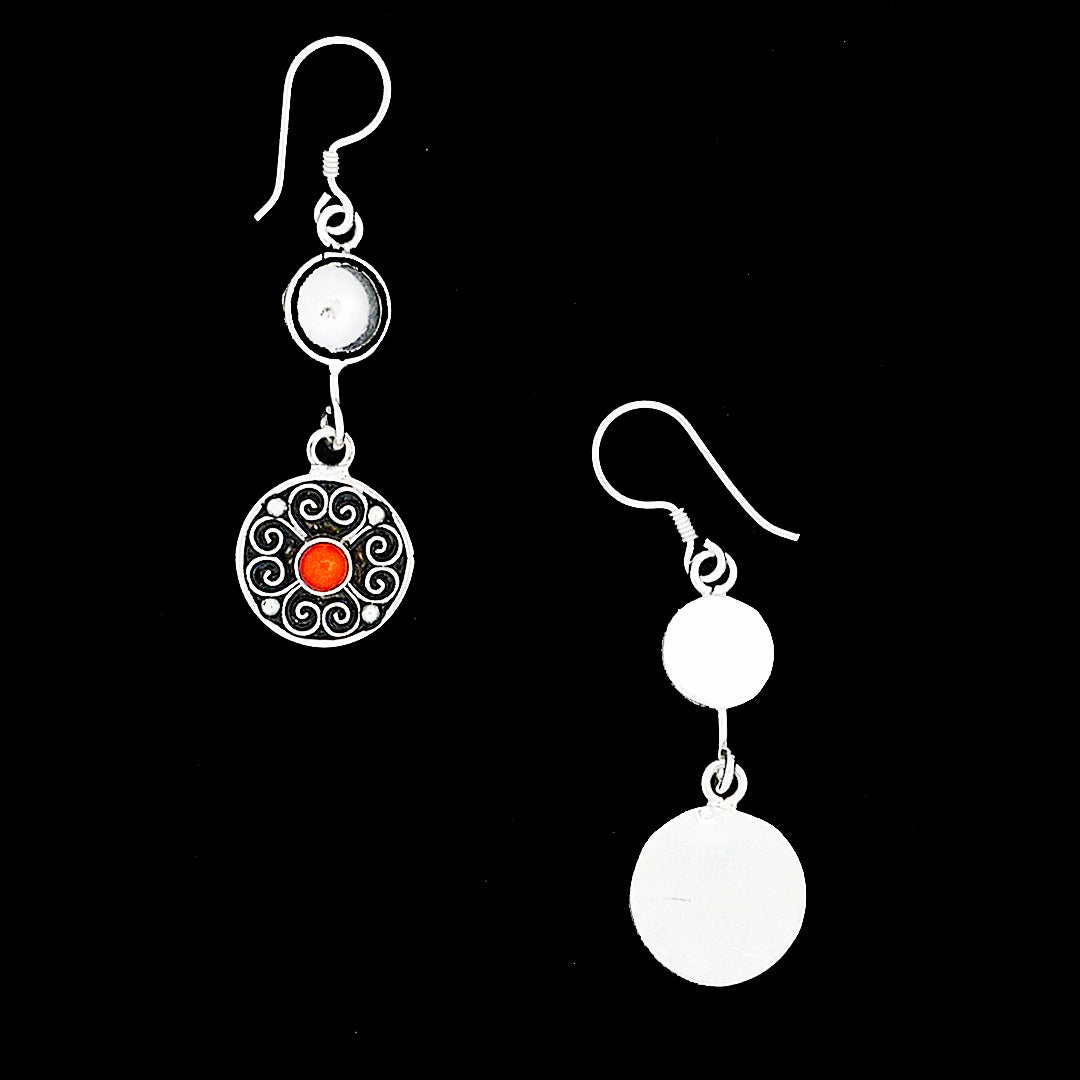 Moroccan Sterling silver earrings, EG002213