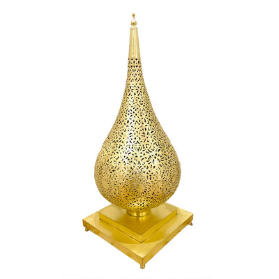 Moroccan Brass Table Lamp, The Tear