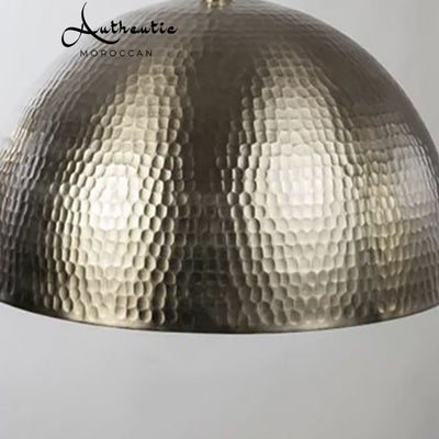 Nickel Brass Dome With Gold inner Handmade Silver Dome Ceiling Fixture