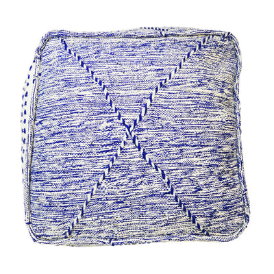 Moroccan Zanafi Floor Cushion, The blue cross
