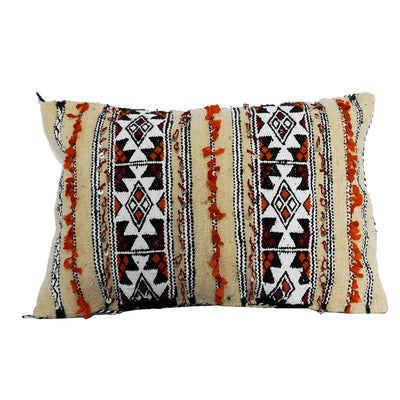 Moroccan Creamy Kilim Cushion, Latifa