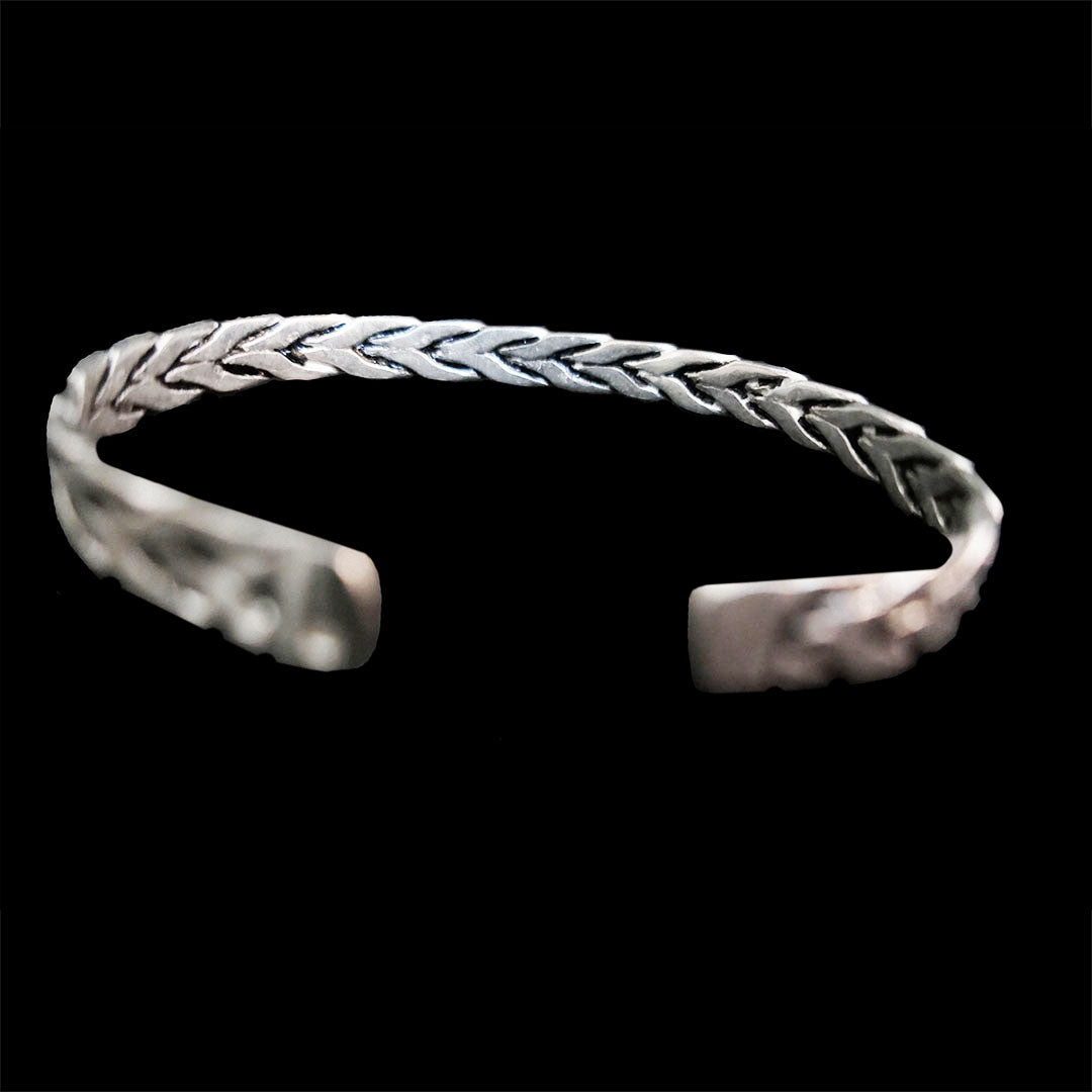 Moroccan Sterling Silver Bangle for him, BC00221