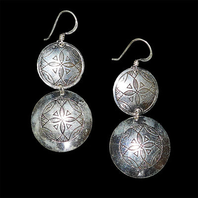 Moroccan Sterling silver earrings, EG002234