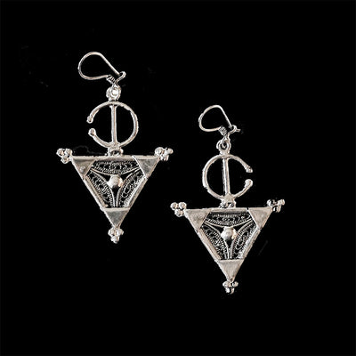 Moroccan Sterling silver earrings, EG002233