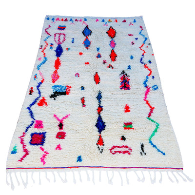 handmade blue wool moroccan rug berber carpet