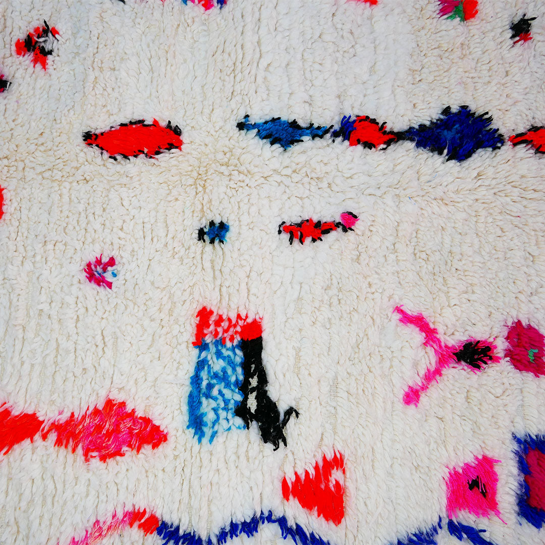 handmade blue wool moroccan rug berber carpet