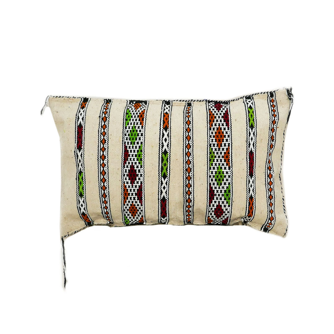 Moroccan Creamy Kilim Cushion, Layna
