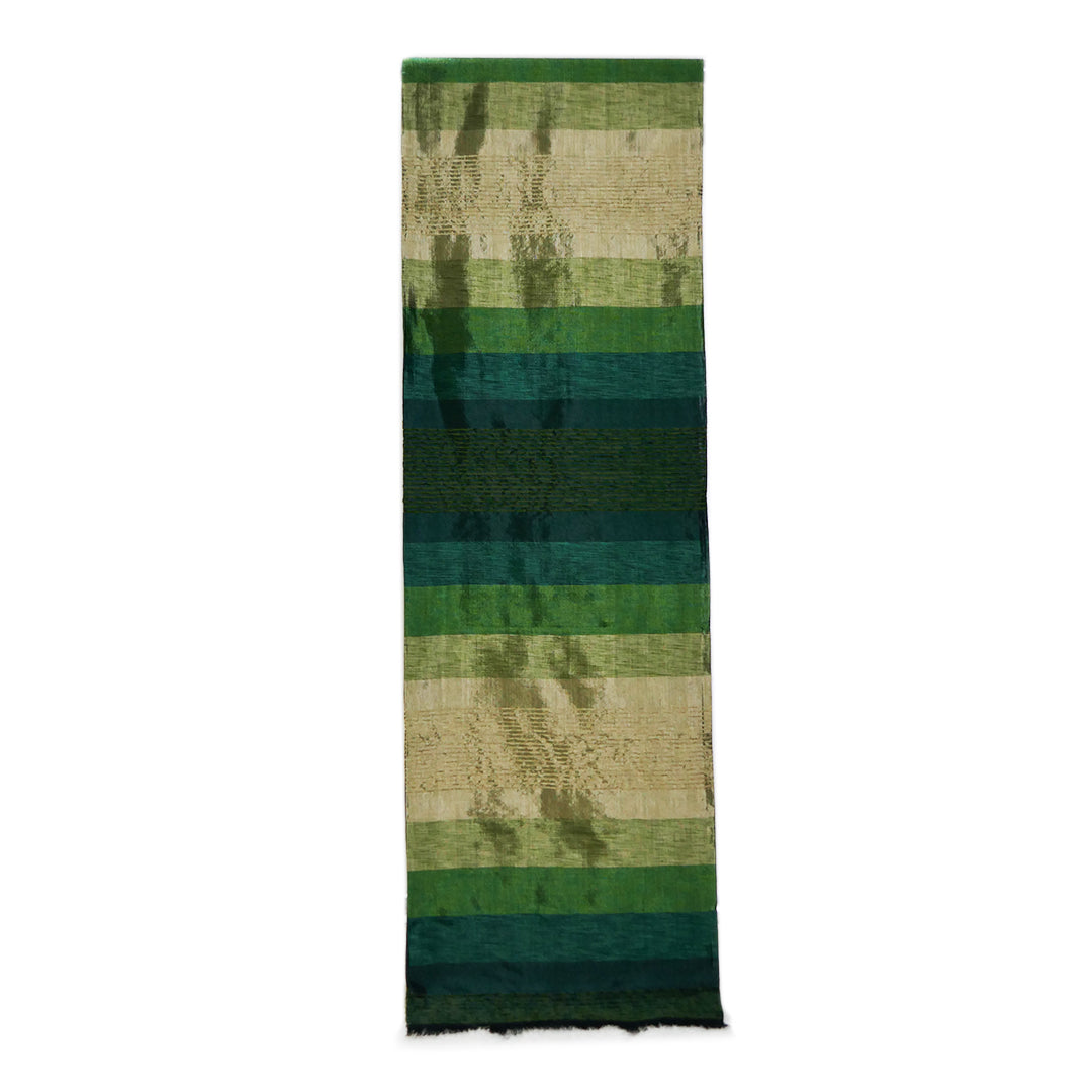 Moroccan Cactus Silk Blanket / Throw, Khaki & Cream